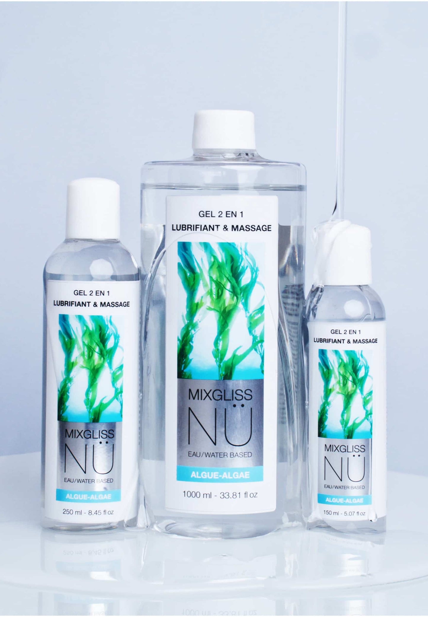 Mixgliss Nü Algue - Gel 2 en 1 Lubrifiant & Massage