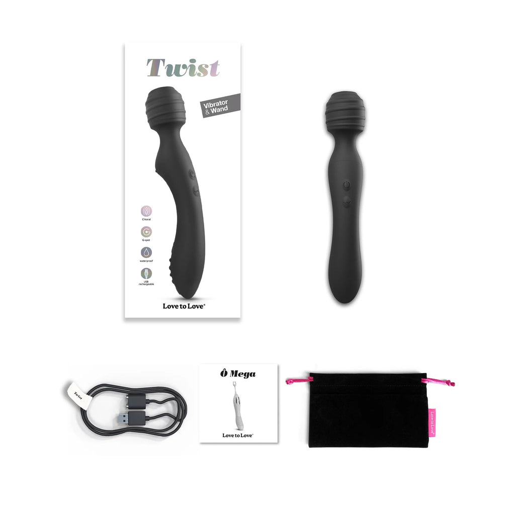 Wand & vibrator - Twist - Black Onyx | Love to Love FR