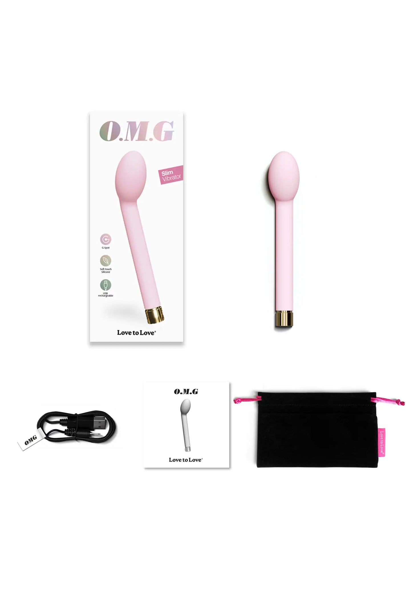 O.M.G Vibromasseur Point-G - Baby Pink