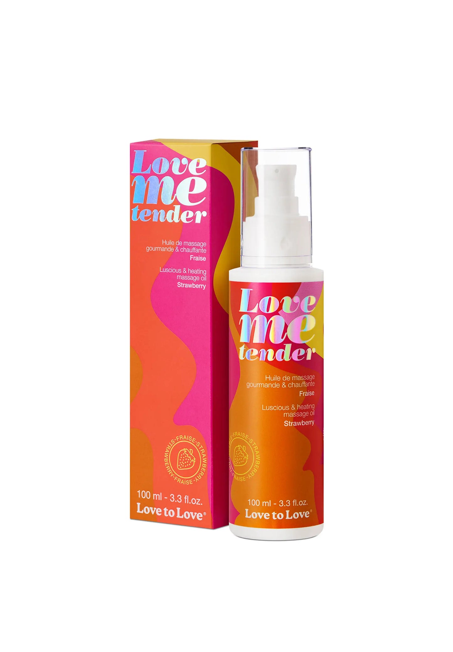 Love Me Tender - Huile de massage Gourmande & Chauffante - Fraise