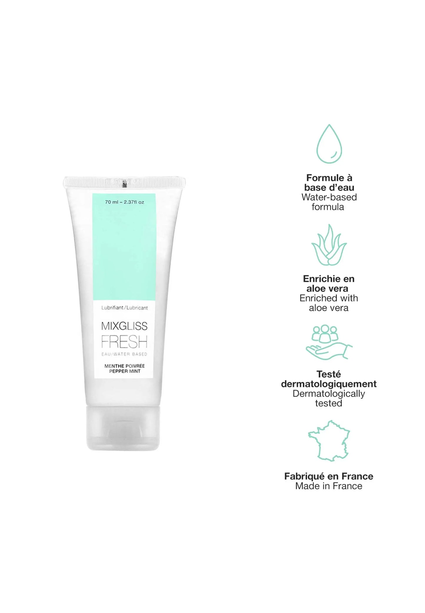 Mixgliss Fresh lubrifiant eau - Menthe Poivrée