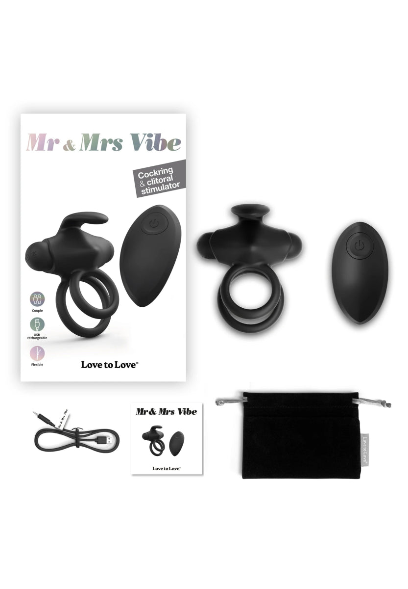 Mr & Mrs Vibe - Cockring Vibrant & Stimulateur - Love to Love®