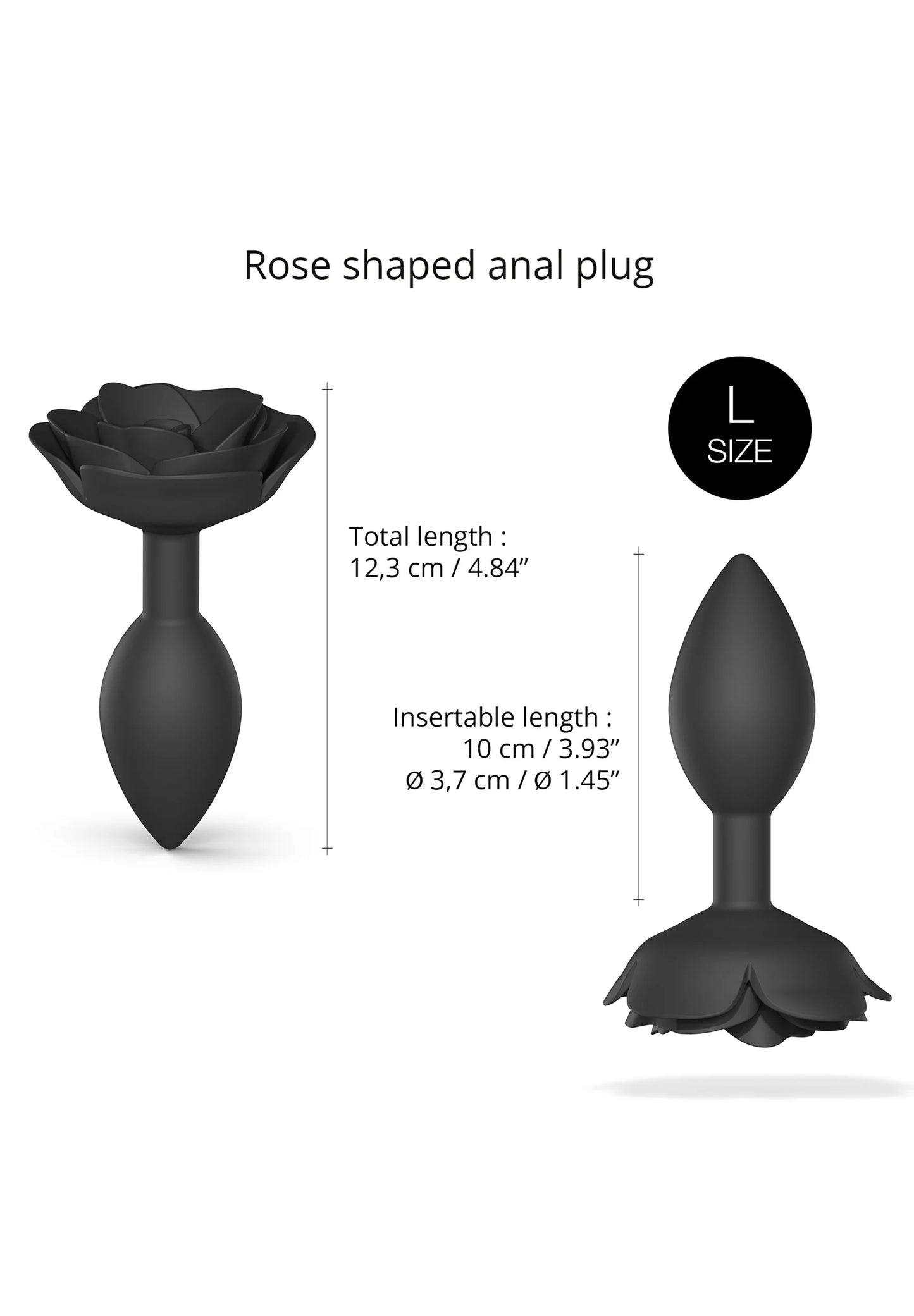 Plug Anal Large - Black Onyx