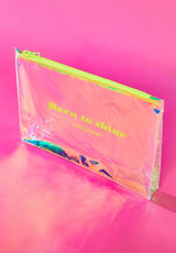 Born to Shine pochette de rangement - Acid yellow