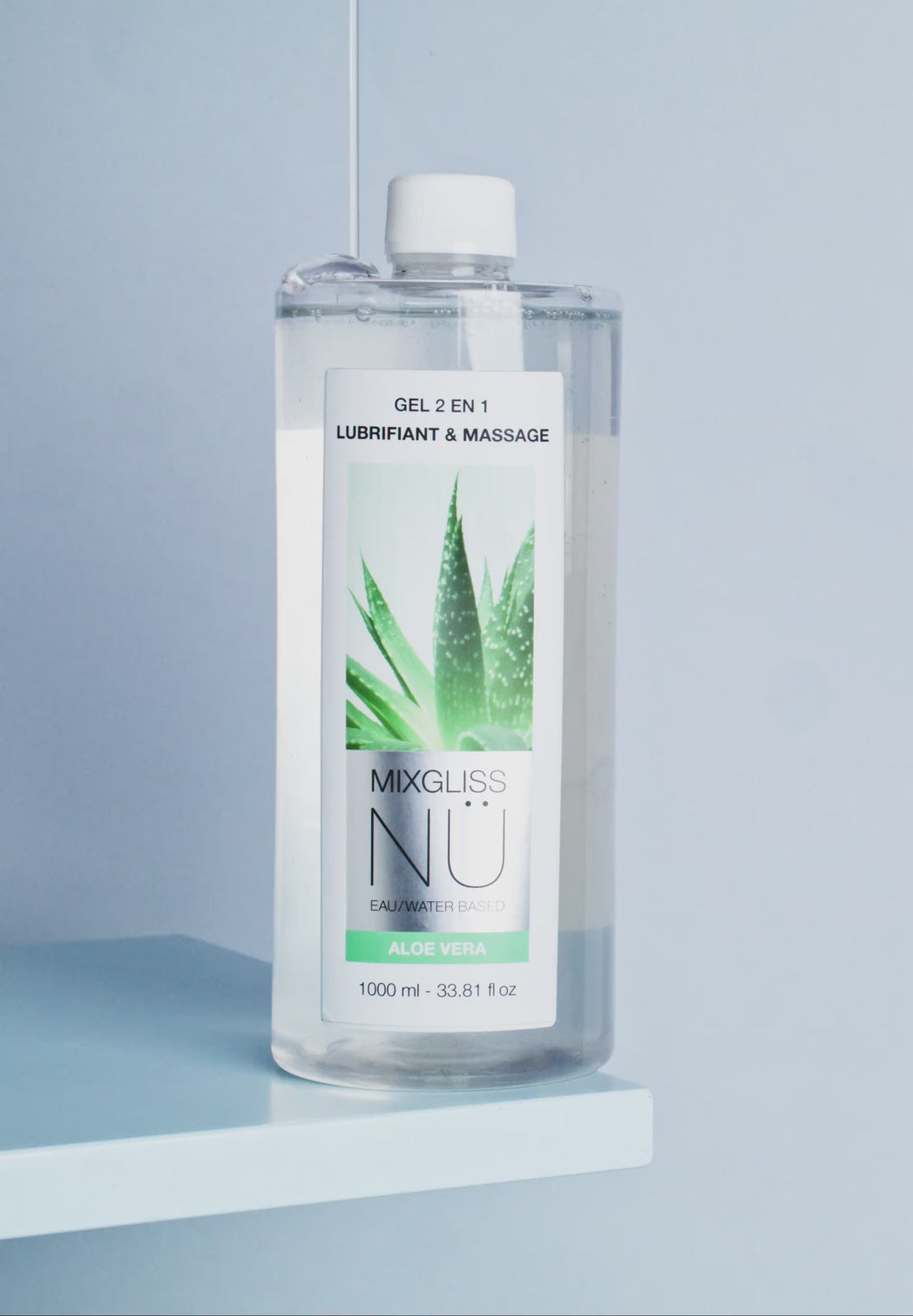 Gel 2 en 1 Lubrifiant & Massage Mixgliss Nü - Aloe vera 1000ml