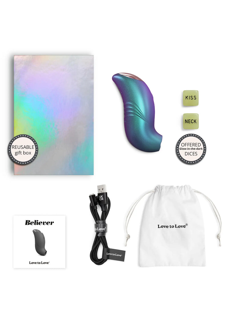 Stimulateur Clitoridien Believer - Iridescent Turquoise