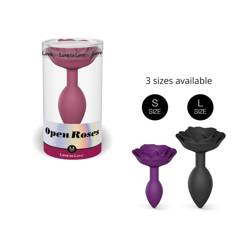 Plug Anal - OPEN ROSES MEDIUM - PLUM STAR - Love to Love