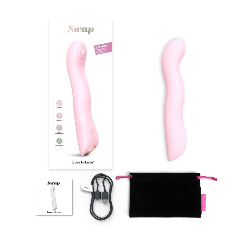 Vibromasseur & Stimulateur Clitoridien - Swap - Baby pink - Love to Love