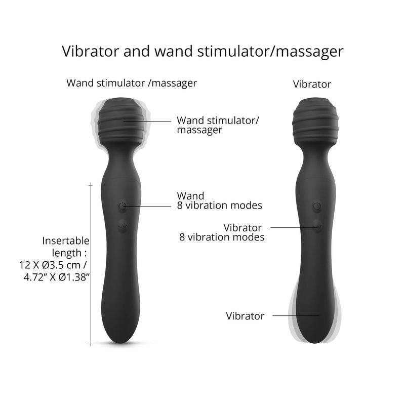 Wand & vibrommasseur - Twist - Black Onyx - Love to Love